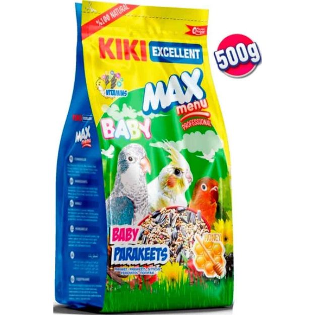 Picture of KIKI Excellent Yavru Paraket Kuşu Yemi 500 Gr