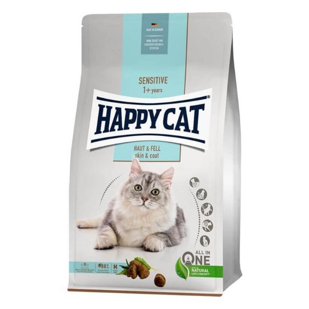Picture of Happy Cat Sensitive Skin & Coat Hassas Tüy ve Deri İçin Kedi Maması 4 kg