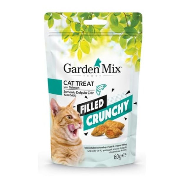 Picture of Garden Mix Somonlu İçi Dolgulu Kedi Ödülü 60 Gr