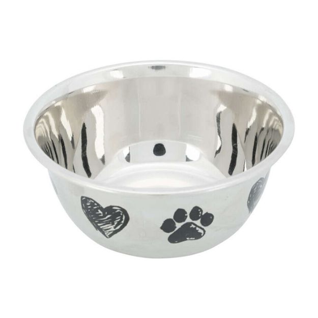 Picture of Trixie Köpek Mama ve Su Kabı, Paslanmaz Çelik, 0.50lt/ø13 cm