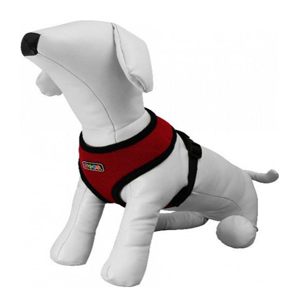 Picture of Yumuşak Dokulu Köpek Göğüs Tasması XSmall Kırmızı