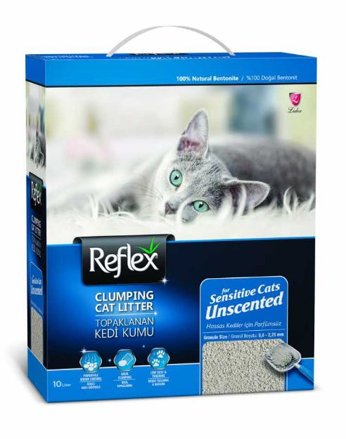 Picture of Reflex Hassas Kediler İçin Parfümsüz Topaklanan Kedi Kumu 10 Lt