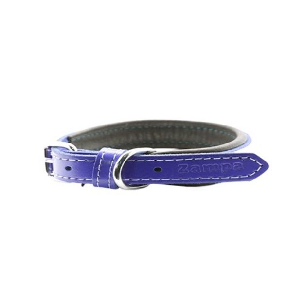 Picture of Zampa Yumuşak Dokulu Gerçek Deri Soho Köpek Boyun Tasması 1,5x35 cm Mor