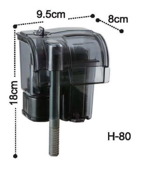 Picture of Dophin H80 Akvaryum Askılı Filtre 190 L/h