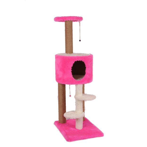 Picture of Cathause Üst Oval Merdivenli Tırmalama 128 Cm Pembe