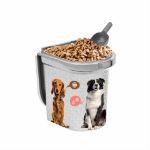 Picture of Natura Tekerlekli Plastik Mama Kovası 33 Lt PT-280