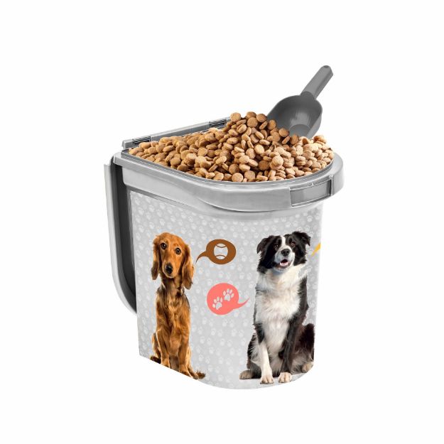 Picture of Natura Tekerlekli Plastik Mama Kovası 33 Lt PT-280