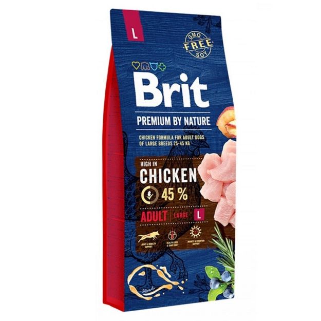 Picture of Brit Premium By Nature Tavuklu Büyük Irk Yetişkin Köpek Maması 15 Kg