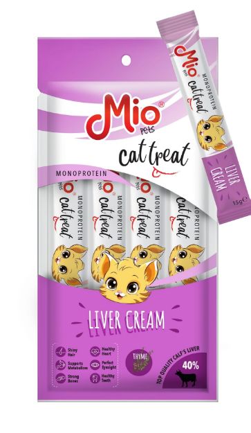 Picture of Mio Kedi Ödül Krema Ciğerli 15 Gr x 4