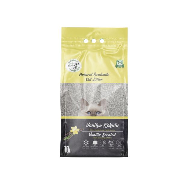 Picture of Eco Natura Pet Vanilya Kokulu Kalın Taneli Bentonit Kedi Kumu 10 Lt