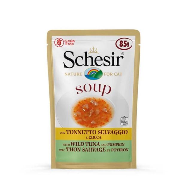 Picture of Schesir Soup Ton Balık & Papaya Kedi Çorbası 85 Gr