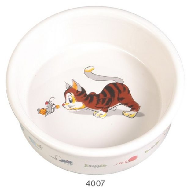 Picture of Trixie Kedi Seramik Mama Ve Su Kabı 0,2 Lt/11 Cm