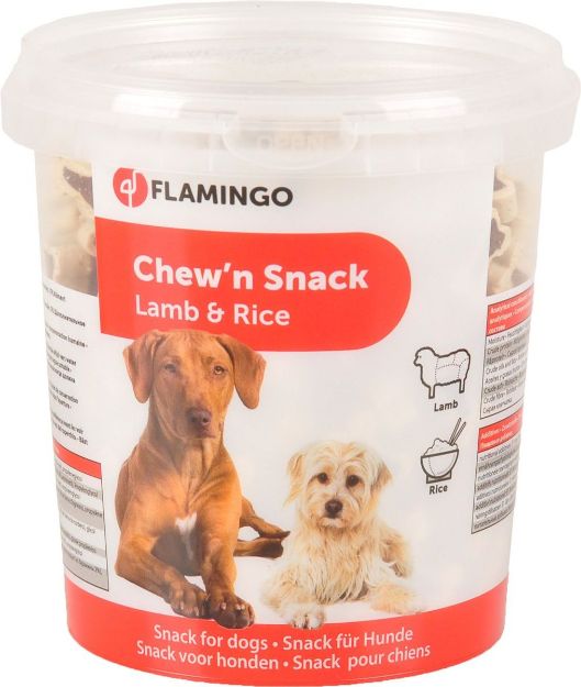 Picture of Flamingo Chew'n Snack Kuzu Etli ve Pirinçli Köpek Ödülü 500 Gr