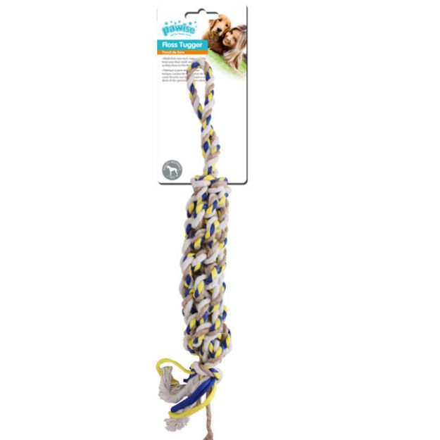 Picture of Pawise Floss Tugger Tutma Saplı İp Çubuk Köpek Oyuncağı 43 cm