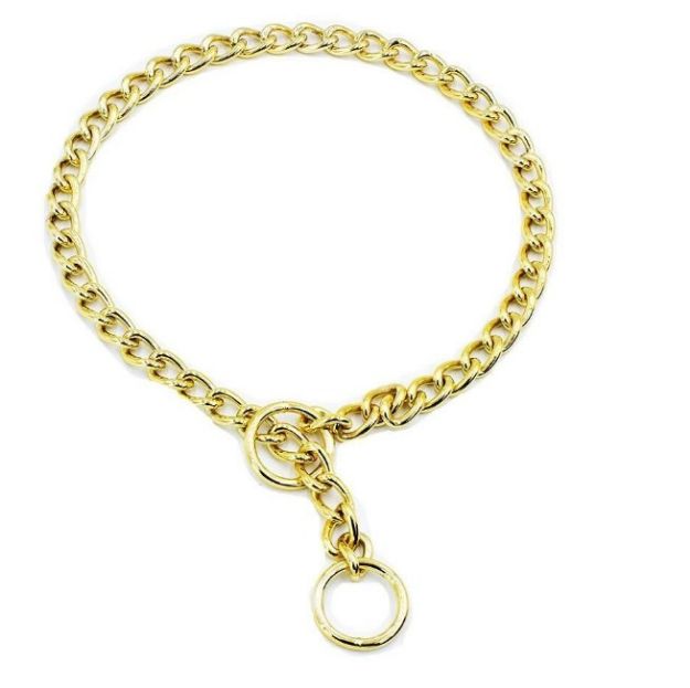 Picture of Altın Kaplama Boğmalı Zincir Tasma Altınkaplama 3x35-45cm Gbzt50goldplated