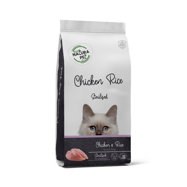 Picture of Eco Natura Pet Tavuk & Pirinçli Kısırlaştırılmış Kedi Maması 15Kg