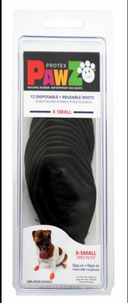 Picture of Pawz Köpek Galoşu XSmall Siyah 12 li paket