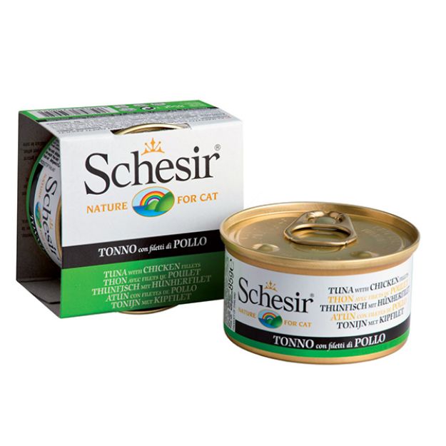 Picture of Schesir Jel Ton Balıklı ve Tavuklu Kedi Konservesi 85 gr