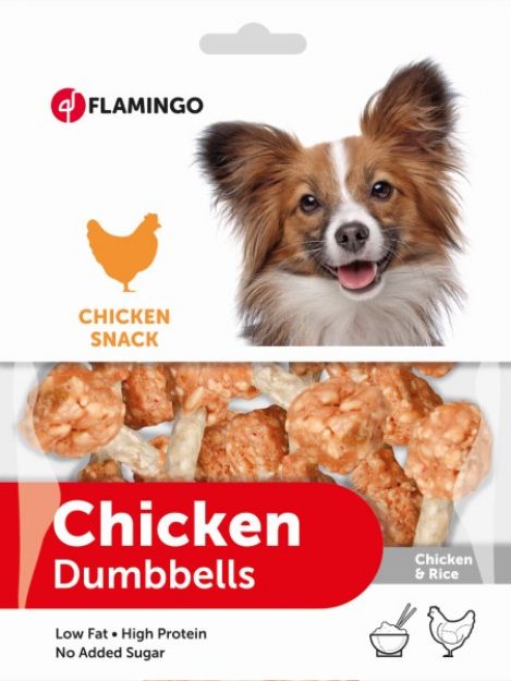 Picture of Flamingo Chick n Tavuk ve Pirinçli Dumbell Köpek Ödülü 150 gr