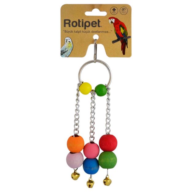 Picture of Rotipet Kuş Oyuncağı Üçlü Sarkaç