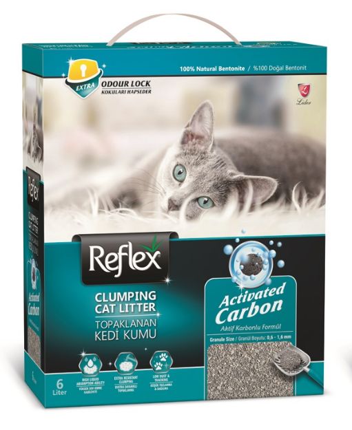 Picture of Reflex Aktif Karbonlu Topaklanan Kedi Kumu 6 Lt