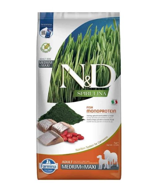 Picture of n&d spırulına herrıng adult med/maxı 7 kg pnd0700084