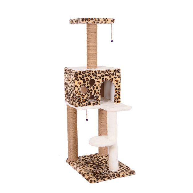 Picture of Cathause Kedi Kare Evli Merdivenli Tırmalama 124 Cm Leopar