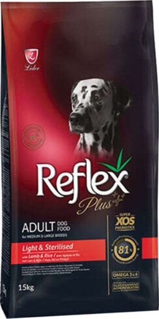 Picture of Reflex Plus Light&Sterilised Kuzu Etli Kısırlaştırılmış Köpek Maması 15 Kg