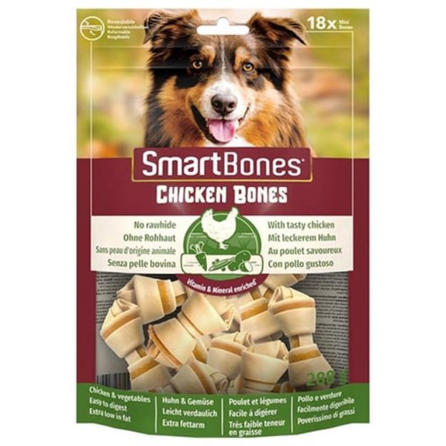 Picture of Smart Bones Tavuklu Düğüm Köpek Ödül Kemiği Mini 128 Gr