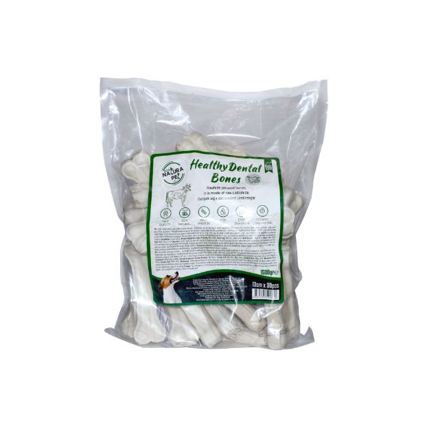 Picture of Eco Natura Pet Healty Dental Bones Beyaz Pres Kemik 13cm 30lu 1500Gr
