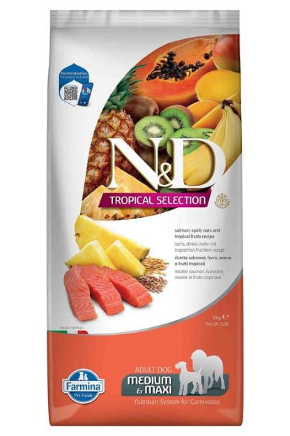 Picture of N&D Dog Tropıcal Selectıon Salmon Adult Med/Max 10 Kg