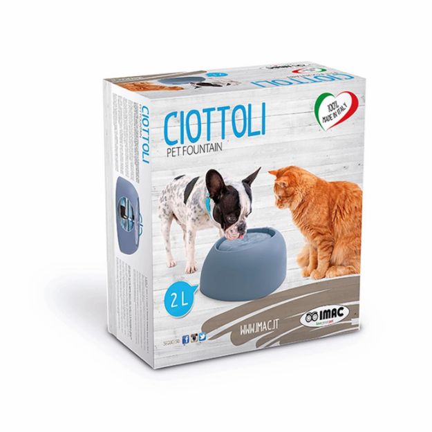 Picture of Imac Pet Fountain Otomatik Su Sebili Buz Mavisi 220V 2L