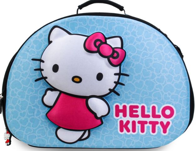 Picture of Hello Kitty Kedi Köpek Taşıma Çantası 3D Kabartmalı Turkuaz