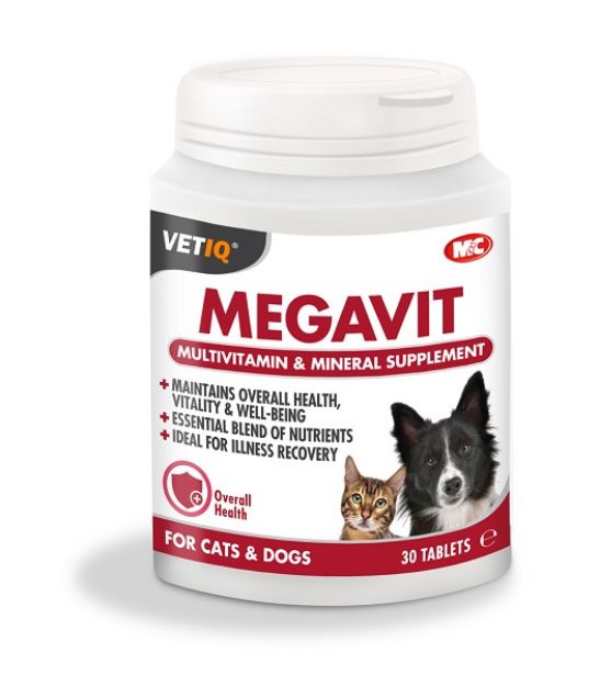 Picture of Vet Iq Megavit Kedi ve Köpek Vitamini 30 tablet