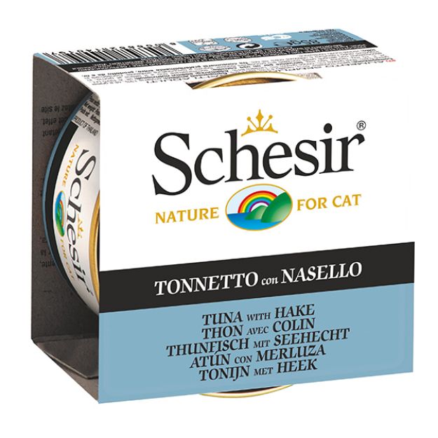 Picture of Schesir Ton ve Barlam Balıklı Kedi Konservesi 85 Gr