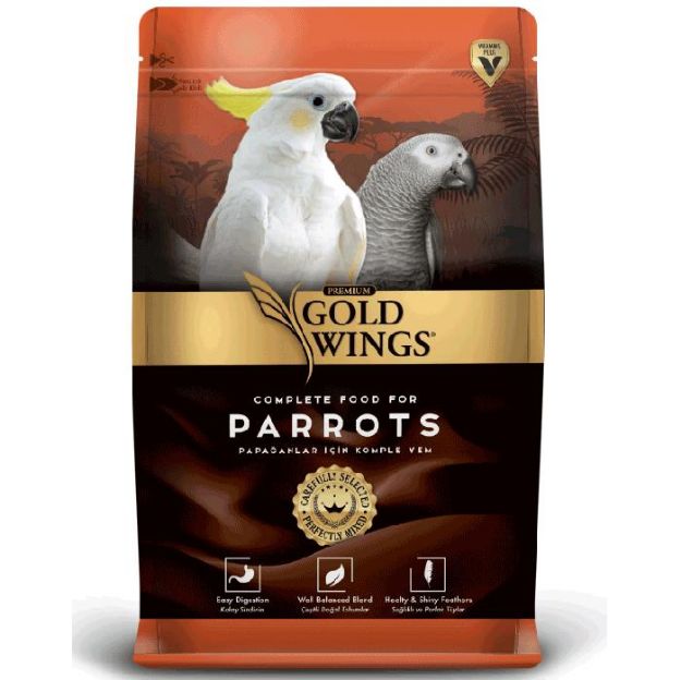 Picture of Gold Wings Premium Meyveli Büyük Irk Papağan Yemi 1000 gr