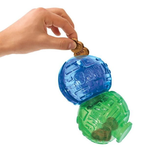 Picture of Kong Ödüllü Köpek Oyuncağı, Çift Top Lock-It 14cm