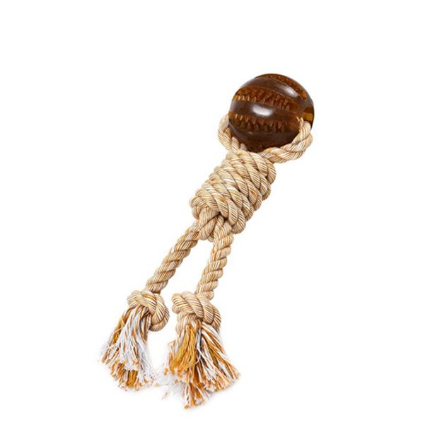 Picture of Zampa Dental Toplu Diş İpi Köpek Oyuncağı, Kahverengi 26 Cm