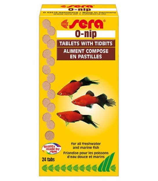 Picture of Sera O-Nip Tablet Balık Yemi 24 Tablet