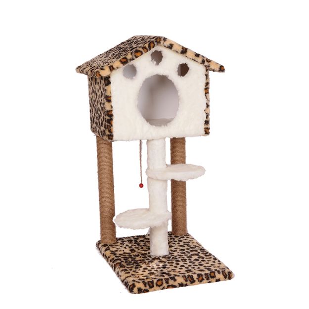 Picture of Cathause Kedi Merdivenli Kulube 98 Cm Leopar