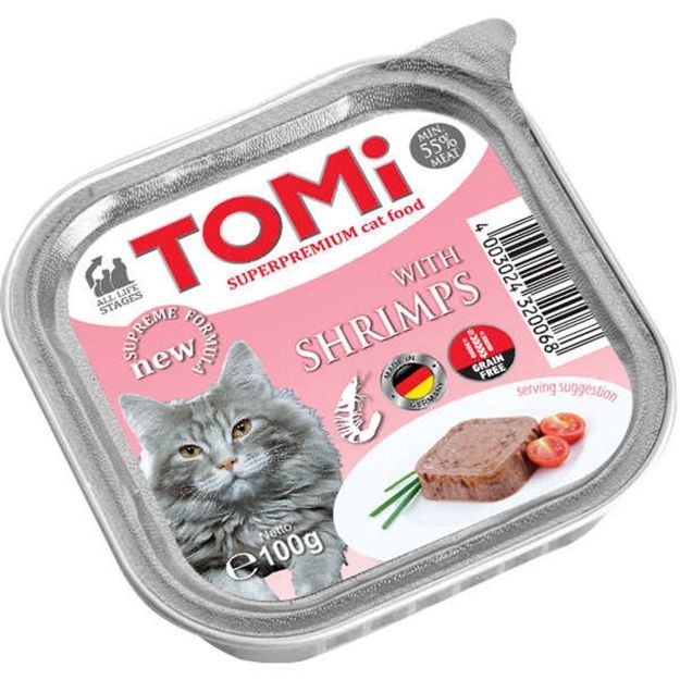 Picture of Tomi Pate Karidesli Yetişkin Kedi Konservesi 100 Gr
