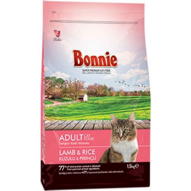 Picture of Bonnie Kuzu Etli Yetişkin Kedi Maması 1,5 kg