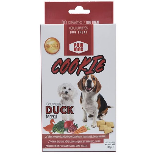 Picture of Pawmax Ördekli Büyük Ve Orta Irk Köpek Ödül Kurabiyesi 120 Gr