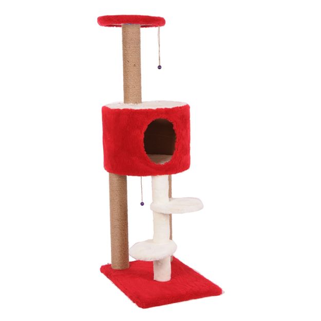 Picture of Cathause Üst Oval Merdivenli Tırmalama 128 Cm Kırmızı