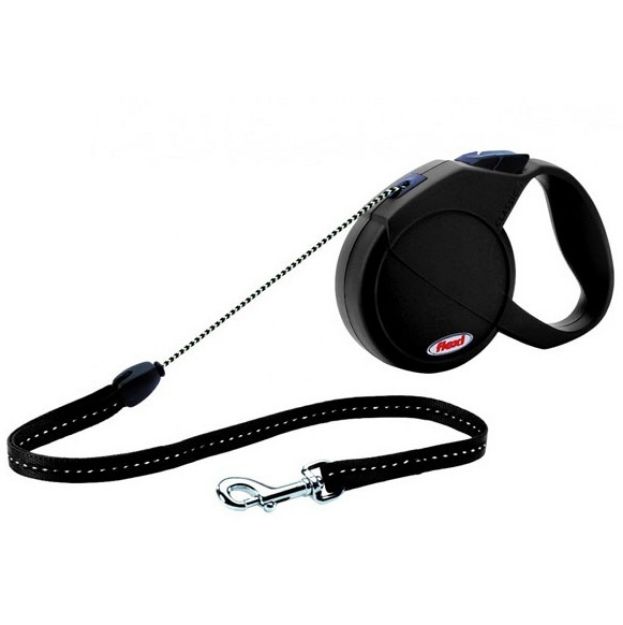 Picture of Flexi New Classic İpli Small Otomatik Gezdirme 5 Mtr Siyah