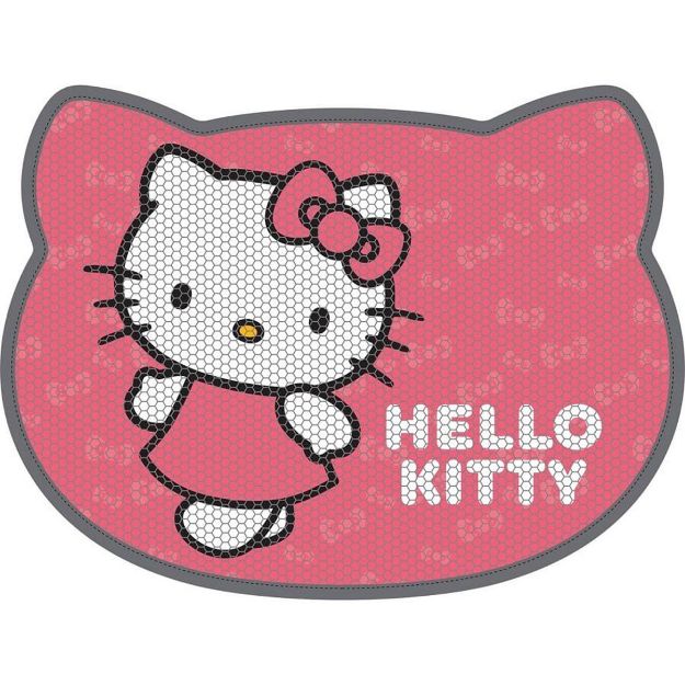 Picture of Hello Kitty Kedi Kumu Paspası Kedi Kafası Pembe