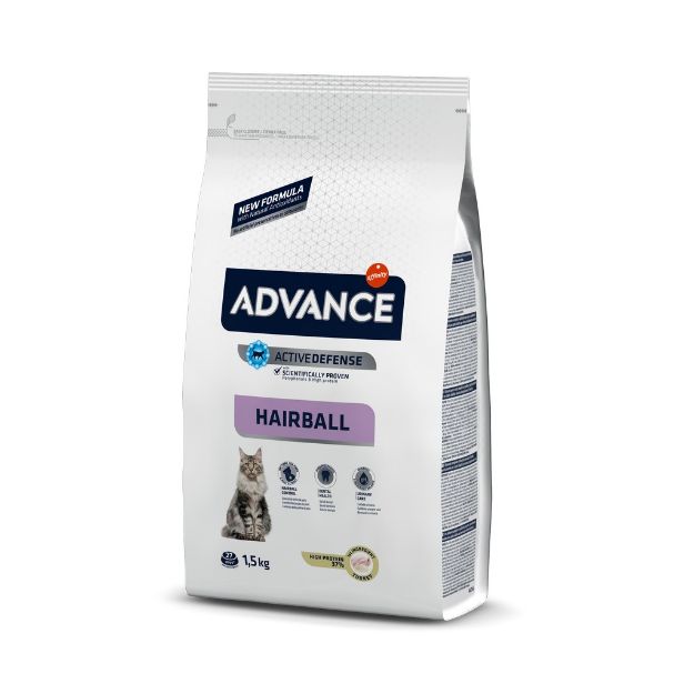 Picture of Advance Hairball Tavuk ve Pirinçli Tüy Yumağı Kontrolü Kedi Maması 1,5 Kg