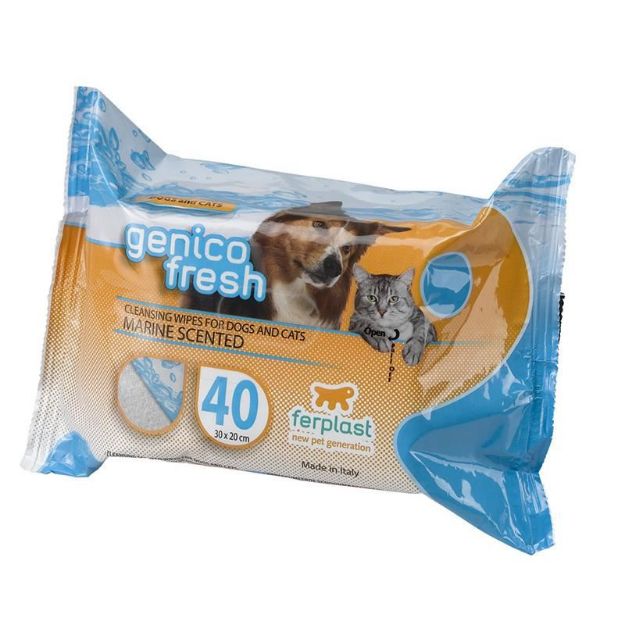 Picture of Genıco Fresh Kedi-Köpek Islak Mendil / Pudra