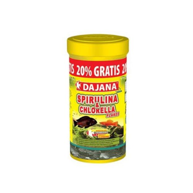 Picture of Dajana Spirulina & Chlorella Flakes 300ml 60gr.
