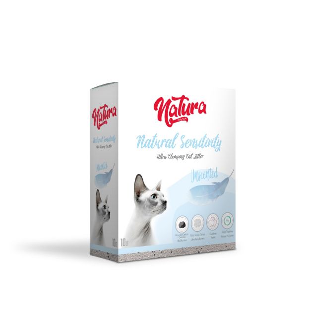 Picture of Natura Natural Sensitivity Kokusuz Bentonit Kedi Kumu 10 Lt